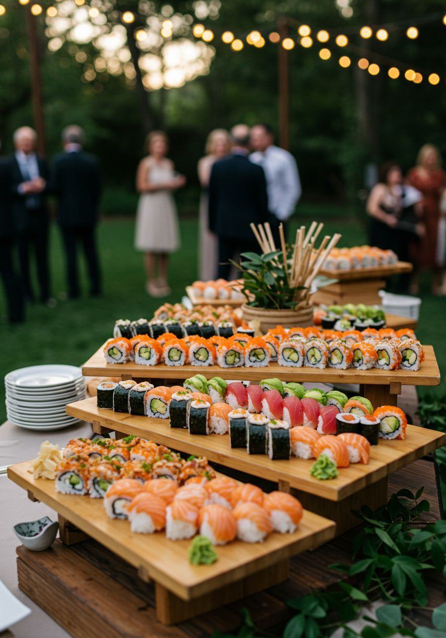 Sushi counter spread